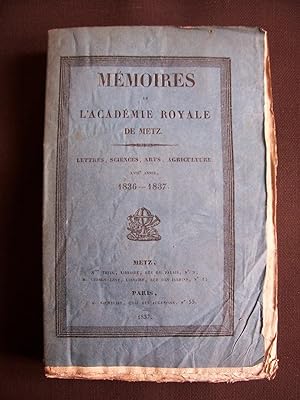 Mémoires de l'académie royale de Metz 1836-1837