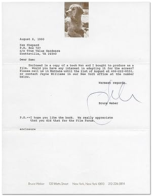 Typed Letter Signed to Sam Shepard