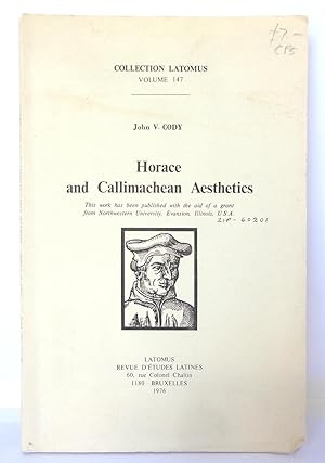Collection Latomus Volume 147: Horace and Callimachean Aesthetics
