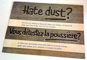 Hate dust? - Vous détestez la poussière?