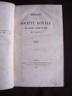 Société des sciences de Nancy 1846