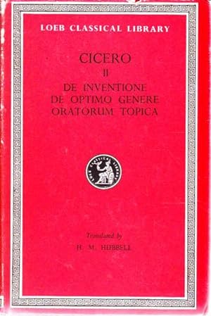 Cicero II: De Inventione: De Optimo Genere Oratorum: Topica