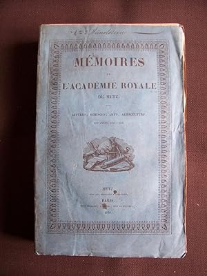 Mémoires de l'académie royale de Metz 1839-1840