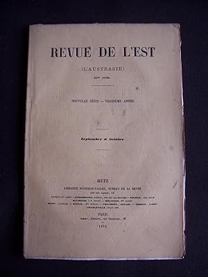 Revue de l'Est - Septembre-Octobre 1866