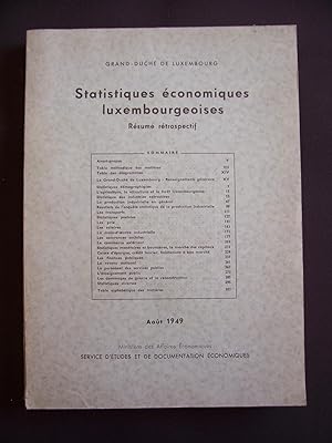 Statistiques économiques luxembourgeoises - Résumé rétrospectif