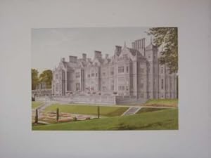 An Original Antique Woodblock Colour Print Illustrating Dartrey in County Monaghan, Ireland from ...