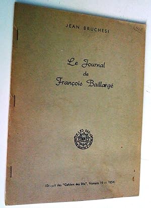 Le Journal de François Baillargé