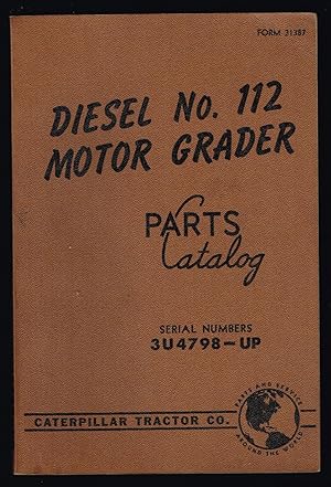 Diesel No. 12 Motor Grader Parts Catalog