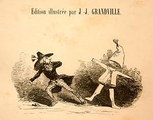 Jerome Paturot à la recherche d'une position sociale. Edition illustrée par J.-J. Grandville.