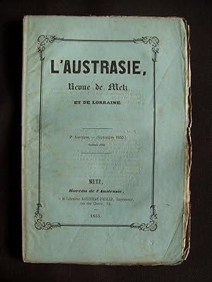 L'Austrasie - Revue de Metz et de Lorraine - Septembre 1855