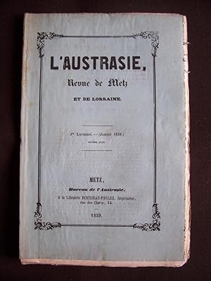 L'Austrasie - Revue de Metz et de Lorraine - Janvier 1859