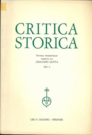 Critica storica n.3/1981