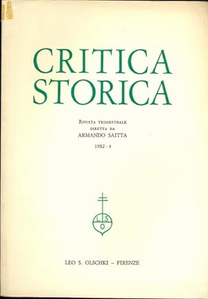 Critica storica n.4/1982