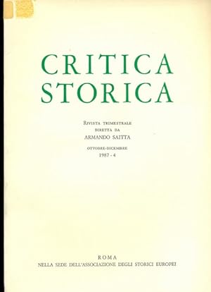 Critica storica n.4/1987