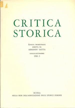 Critica storica n.3/1988