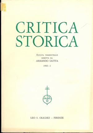 Critica storica n. 1/1982