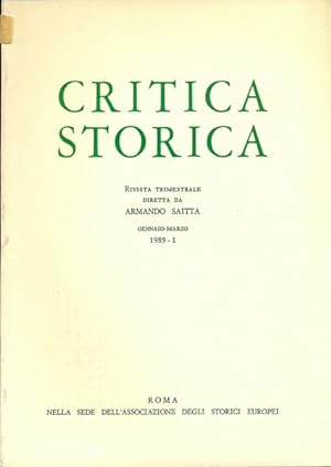 Critica storica n.1/1989