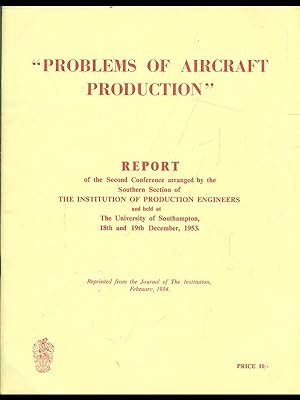 Problems of aircraft production 1954
