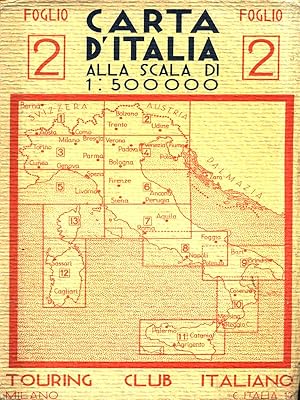 Carta d'Italia alla scala di 1:500000 - Foglio 2