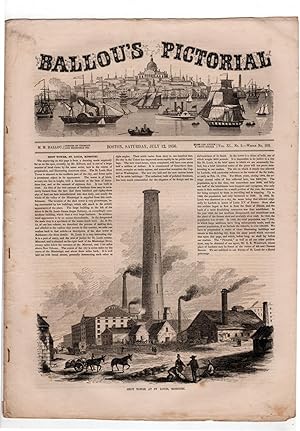 Ballou's Pictorial Drawing-Room Companion, July 12,1856. 17 Engravings. Shot Tower, St. Louis; Hu...