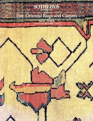 Fine Oriental Rugs and Carpets - New York, Saturday December 1, 1984