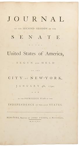 Journal of the Second Session of the Senate of the United States of America, begun and held at th...