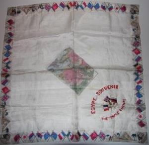 [Handkerchief] Egypt. Souvenir The Triple Entente