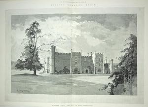 A Large Original Antique Print from The Illustrated London News Illustrating Wycombe Abbey in Buc...
