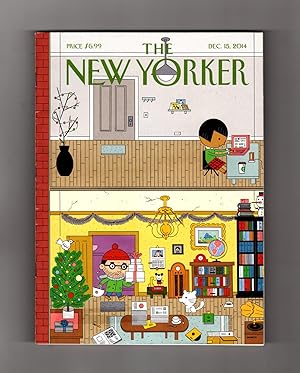 The New Yorker - December 15, 2014. Ivan Brunetti Cover, 'High and Low'. Blood, Simpler; Charon, ...