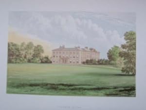 An Original Antique Woodblock Colour Print Illustrating Farnham House in County Cavan from The Pi...