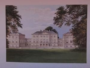 An Original Antique Woodblock Colour Print Illustrating Nuneham Park in Oxfordshire from The Pict...