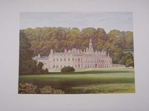 An original antique woodblock colour print illustrating Shelton Abbey in Wicklow from The Picture...