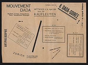 8. Dada-Soirée. Mittwoch, d. 9. April 1919. Saal zur Kaufleuten