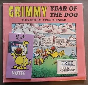 GRIMMY YEAR OF THE DOG - the Official 1994 WALL CALENDAR (includes One Pocket Notebook.)