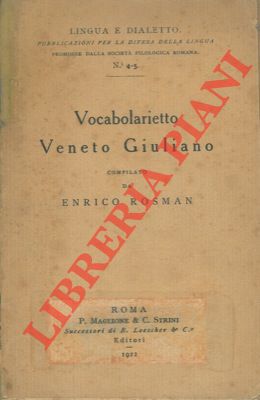 Vocabolarietto Veneto Giuliano.