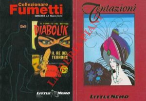 Lotto di nove cataloghi italiani di fumetti,