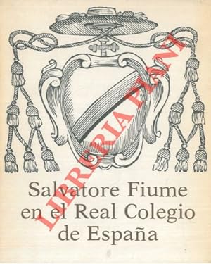 Salvatore Fiume en el Real Colegio de Espana.