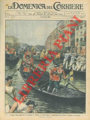 L'arrivo degli imperiali di Germania a Venezia, il corteo lungo il Canal Grande.