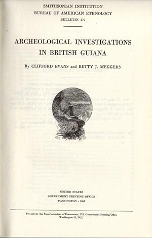 Smithsonian Institution Bureau of American Ethnology Bulletin 177: Archeological Investigations i...