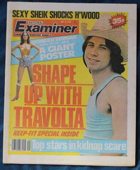 NATIONAL EXAMINER May 16/1978; Volume 15 #20 (Tabloid Newspaper magazine) Cover features JOHN TRA...