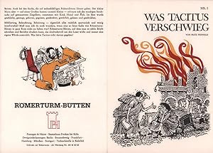 Was Tacitus verschwieg. [Werbeblätter für Römerturm-Bütten].