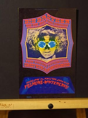 Bill Graham/Fillmore Postcard #124 ( Big Brother & the Holding Co, Foundations, Crazy World of Ar...