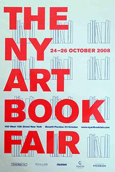 Poster for New York Art Book Fair. 2008.