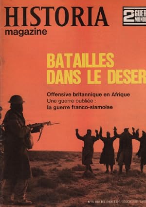 2ème guerre mondiale / historia magazine n° 15 batailles dans le désert