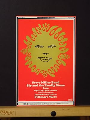 Bill Graham/Fillmore Postcard #151 ( Steve Miller Band, Sly and the Family Stone, Pogo )