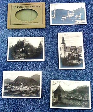 12 Fotos von Salzburg (12 photos légendées au verso dans une pochette)