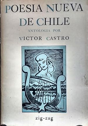 Poesía nueva de Chile. Antología. Portada de Gustavo Jiménez