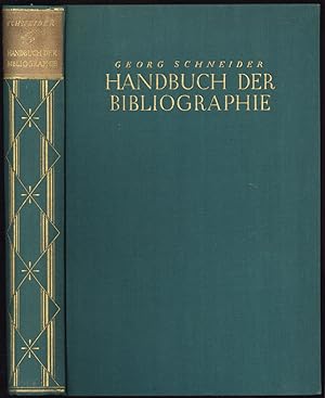 Handbuch der Bibliographie. 3. Auflage.