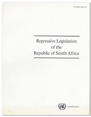 Repressive Legislation of the Republic of South Africa