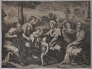 La Sacra Famiglia con Giovanni Battista e l'Evangelista Matteo
